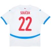 Maglia ufficiale Repubblica Ceca Soucek 22 Trasferta Euro 2024 per Uomo